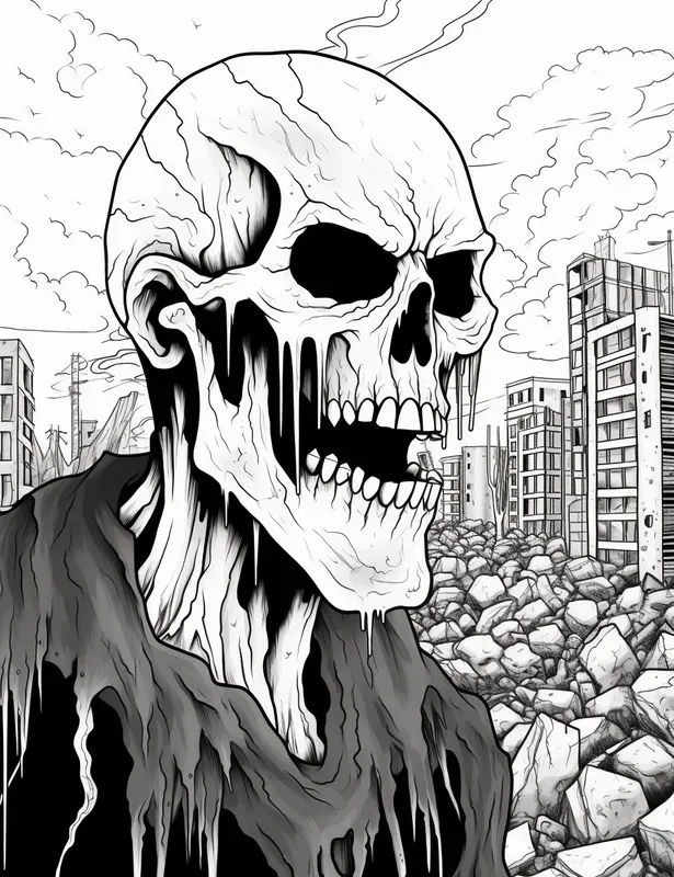 Apocalypse Creepy Coloring Pages