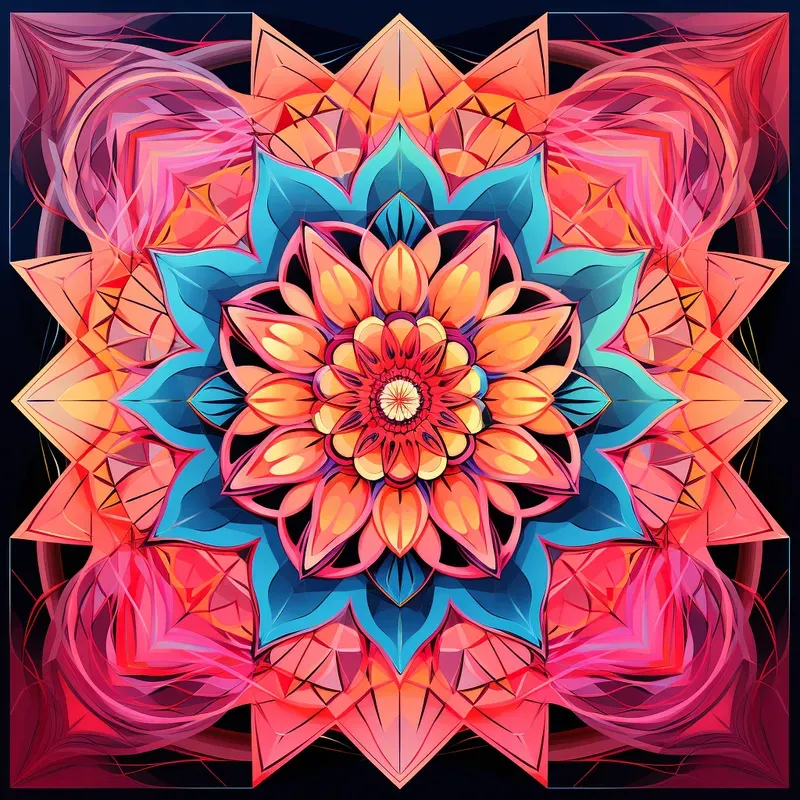 Fractal Geometric Mandalas