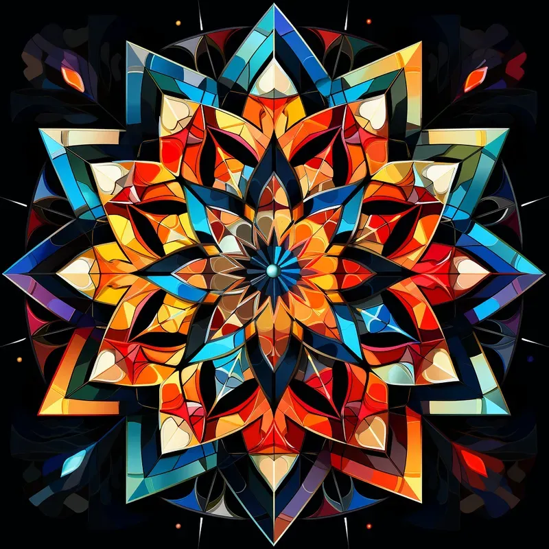 Fractal Geometric Mandalas