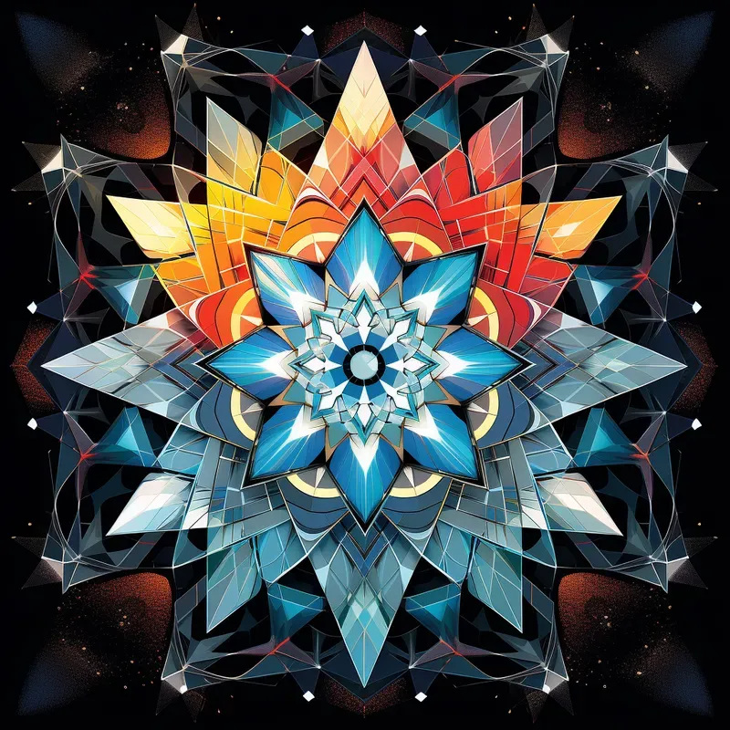 Fractal Geometric Mandalas