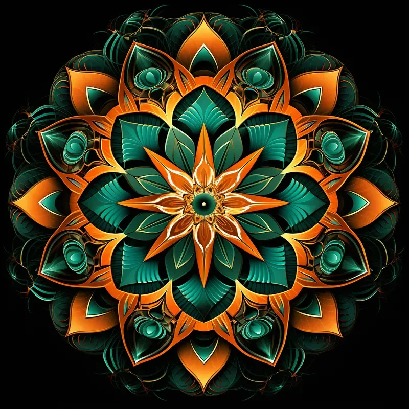 Fractal Geometric Mandalas
