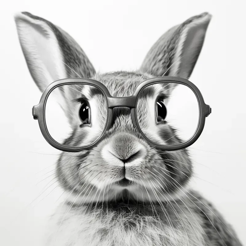 Animals Wearing Glasses Sketches