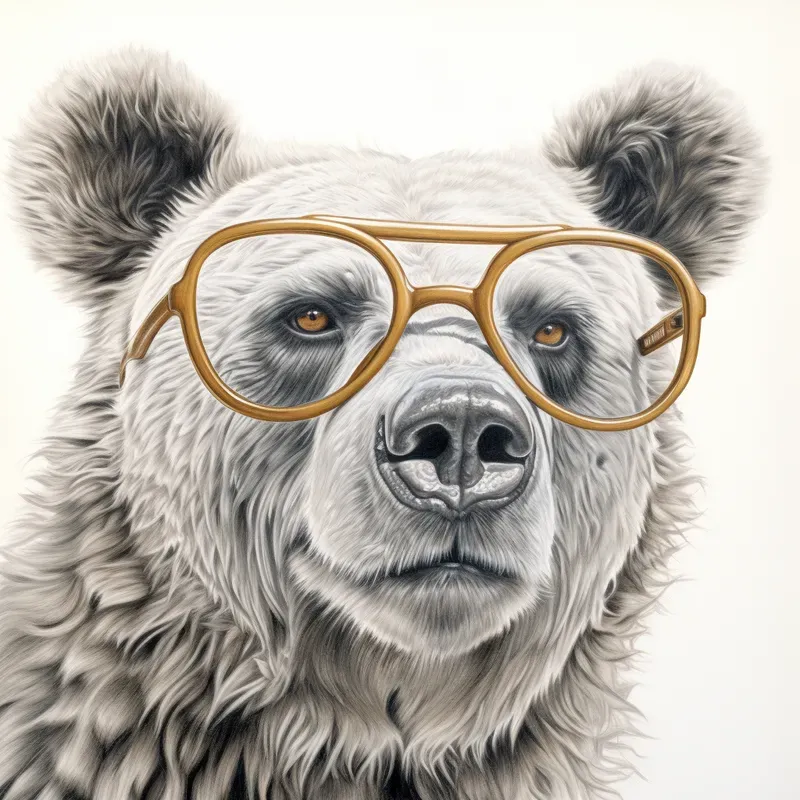 Animals Wearing Glasses Sketches