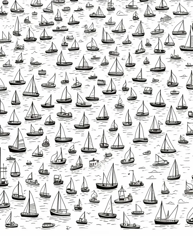 Cartoon Doodle Coloring Pages