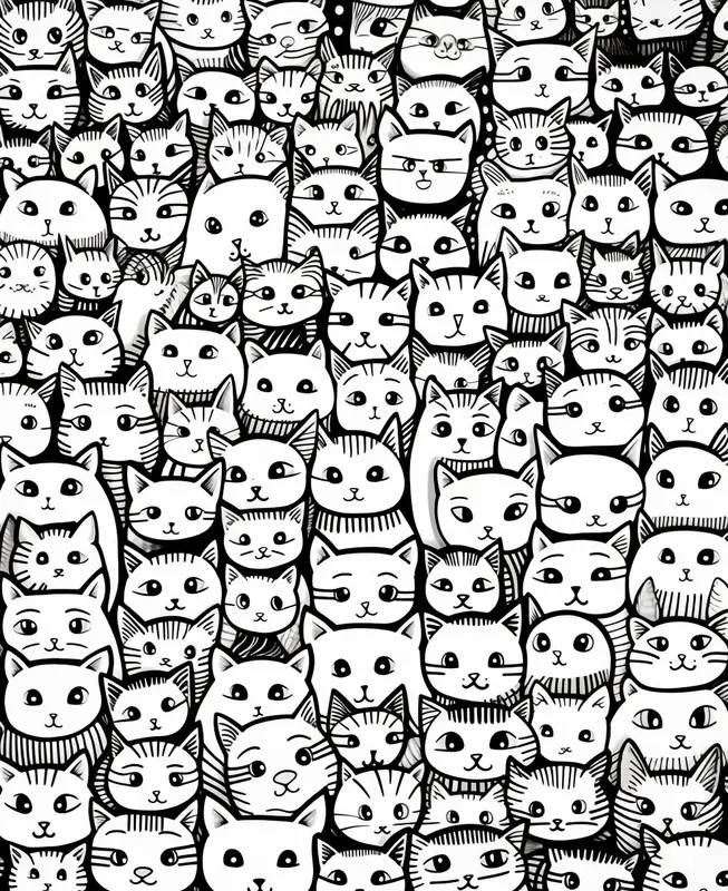 Cartoon Doodle Coloring Pages