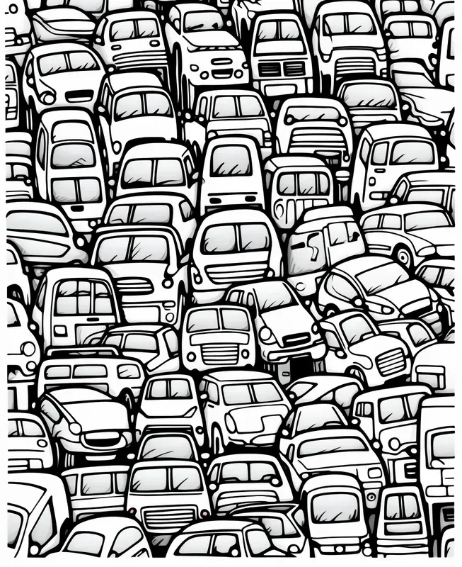 Cartoon Doodle Coloring Pages