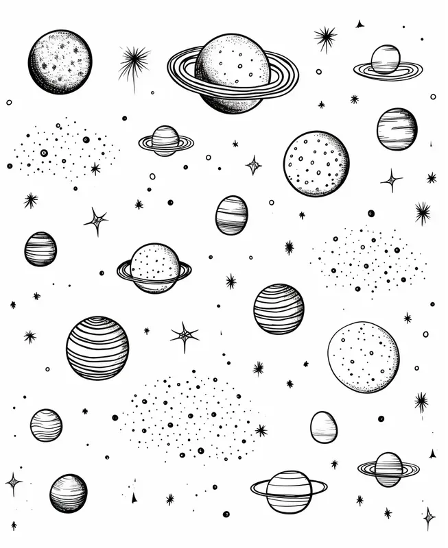 Cartoon Doodle Coloring Pages