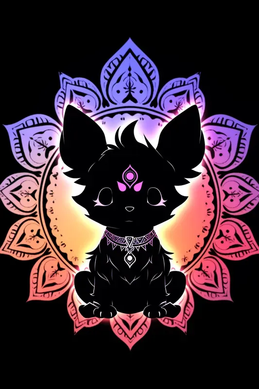 Pop Chibi Animal Mandalas