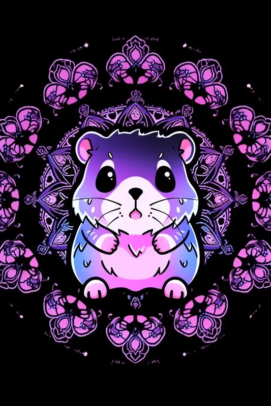 Pop Chibi Animal Mandalas