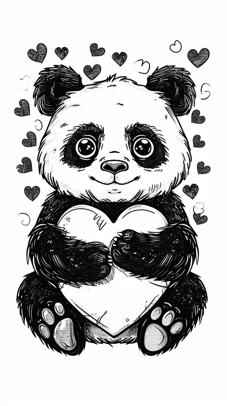 Cute Animal Valentines Day Coloring Pages