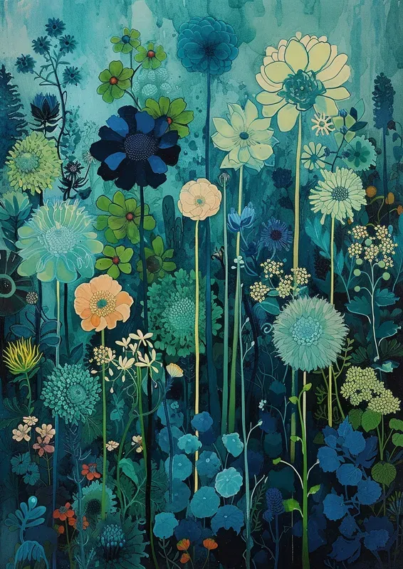 Botanical Flowers Blooms Paintings