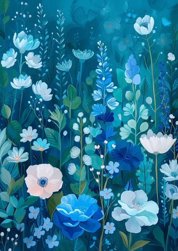 Botanical Flowers Blooms Paintings