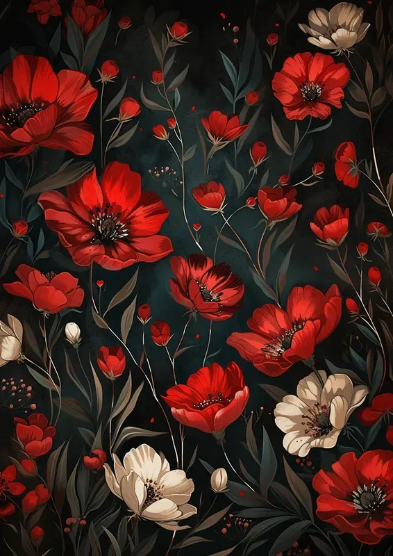 Botanical Flowers Blooms Paintings