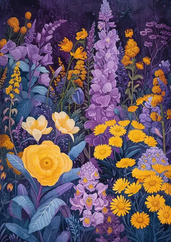 Botanical Flowers Blooms Paintings