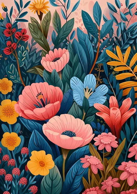 Botanical Flowers Blooms Paintings