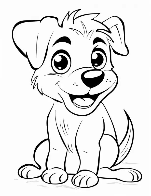 Oversized Cartoon Animal Coloring Pages