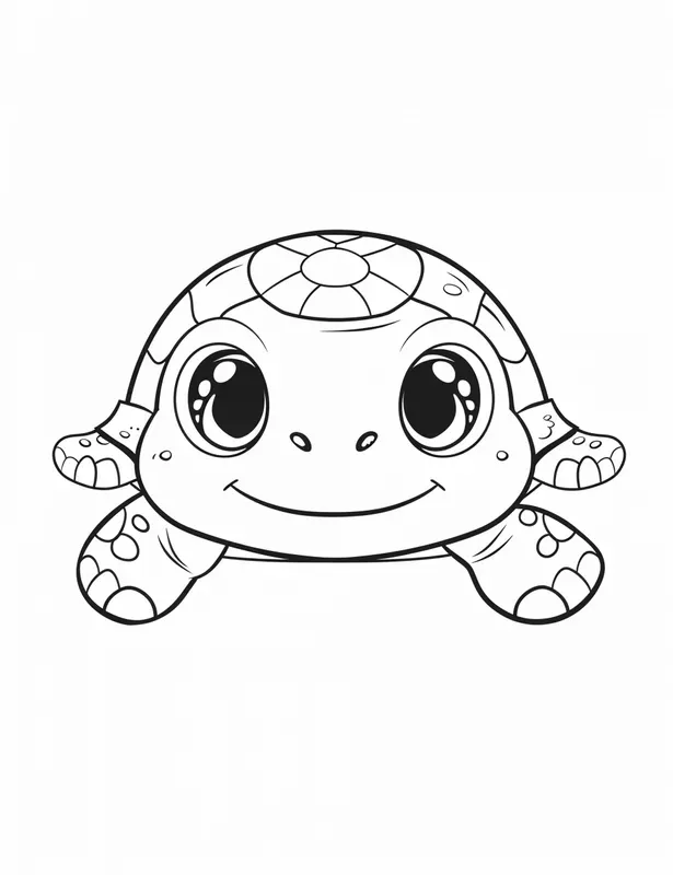 Oversized Cartoon Animal Coloring Pages