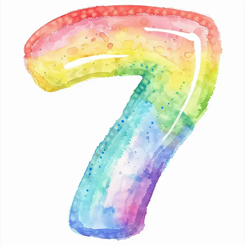 Rainbow Dreamy Pastel Numbers