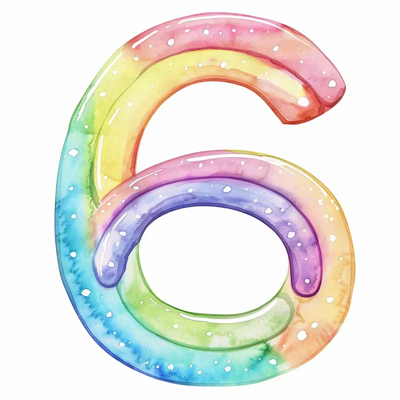 Rainbow Dreamy Pastel Numbers