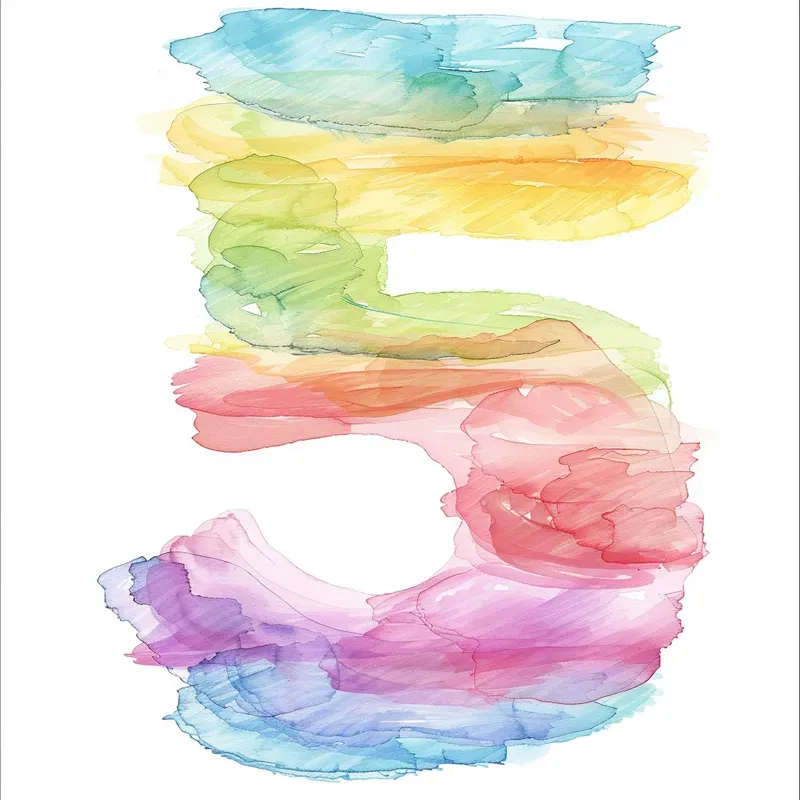 Rainbow Dreamy Pastel Numbers