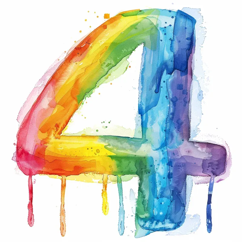 Rainbow Dreamy Pastel Numbers