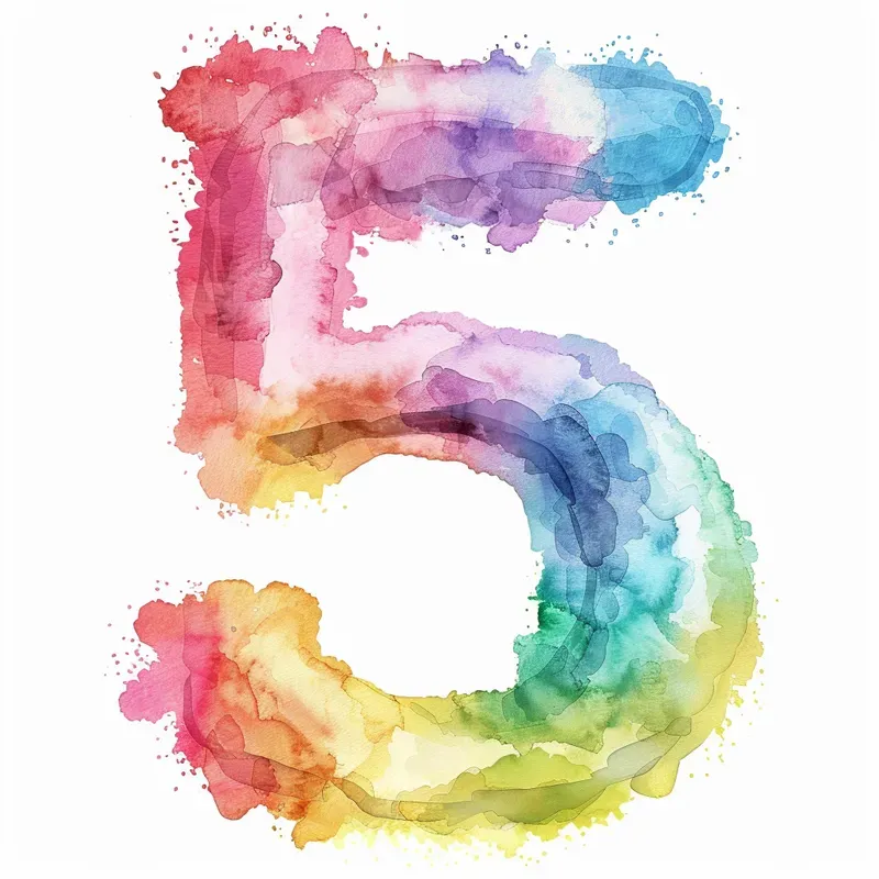 Rainbow Dreamy Pastel Numbers
