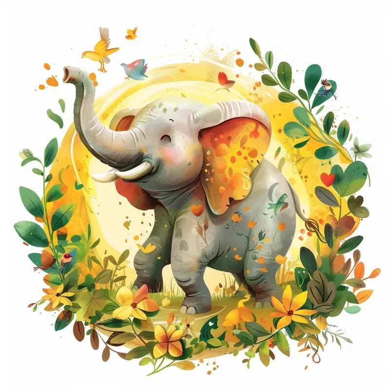 Rounds Cartoon Animal Aesthetic Cliparts