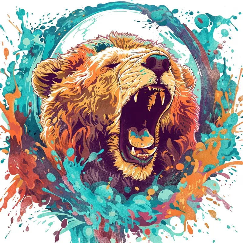 Rounds Cartoon Animal Aesthetic Cliparts
