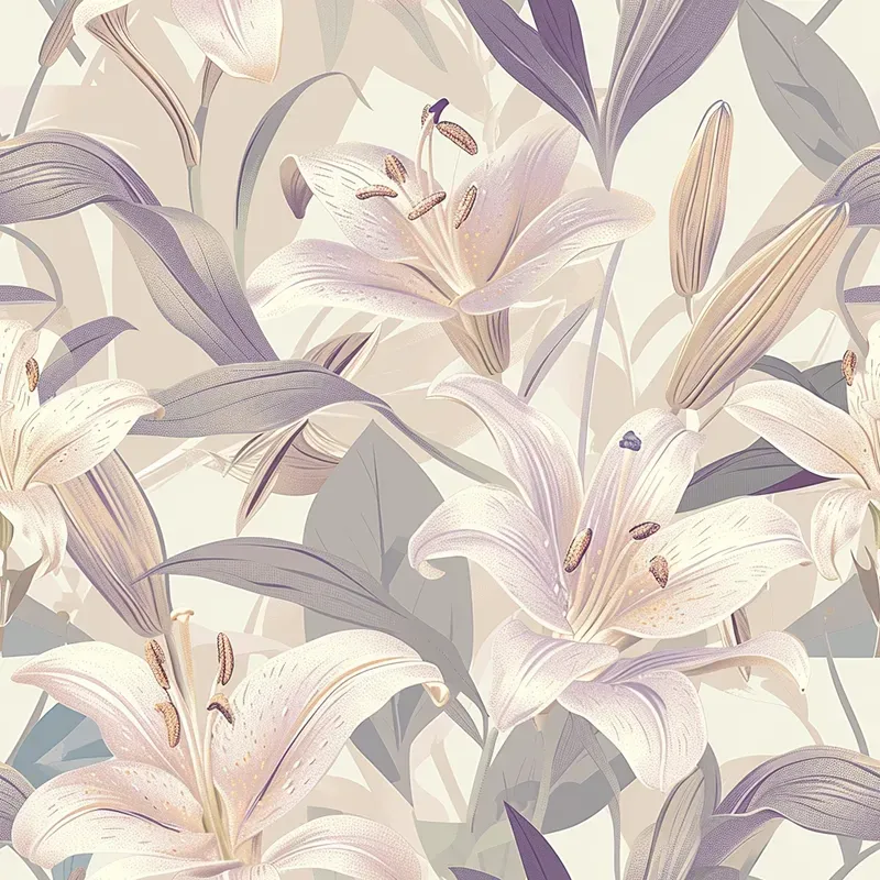 Soft Seamless Flower Patterns