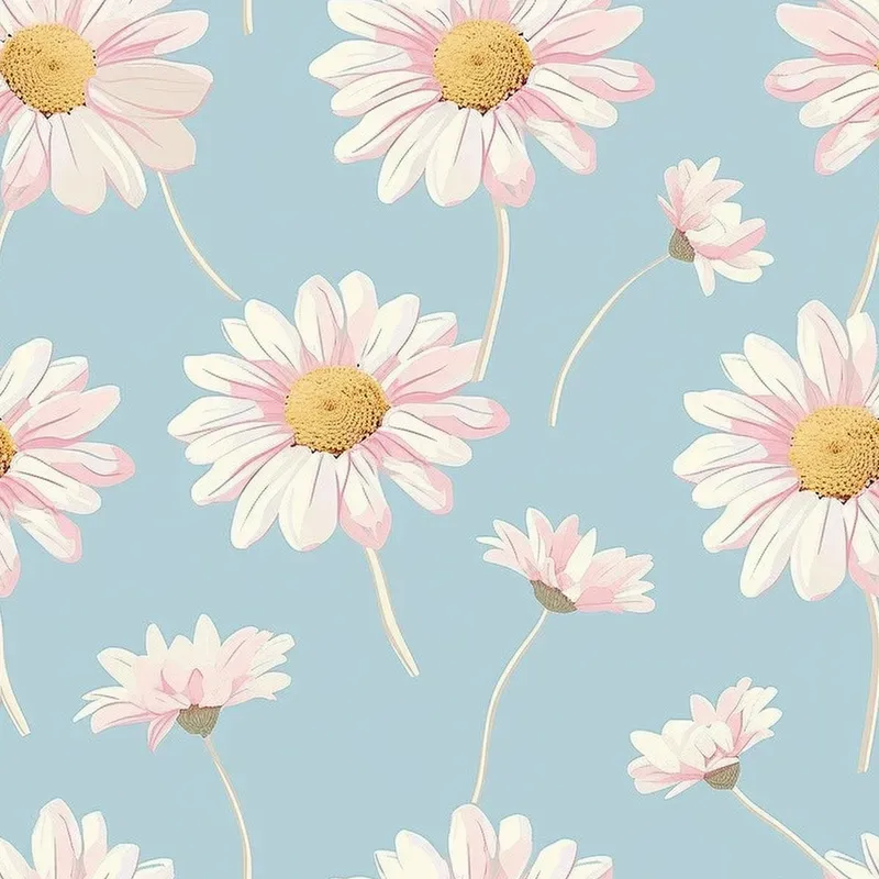 Soft Seamless Flower Patterns