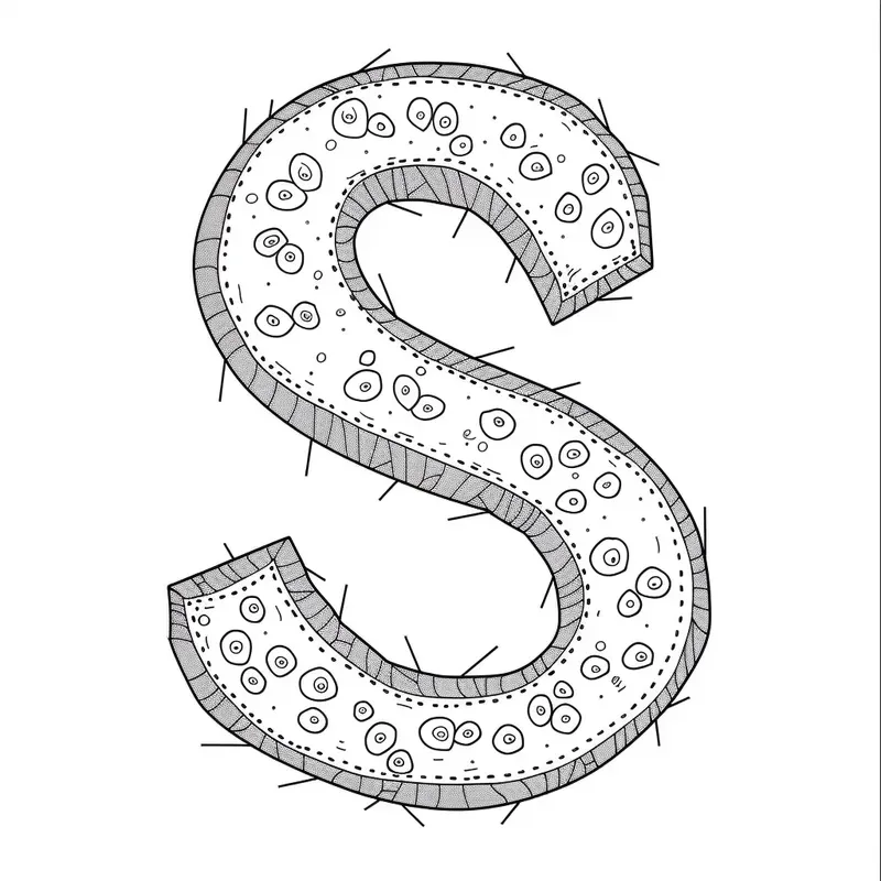 Outline Letter Coloring Pages