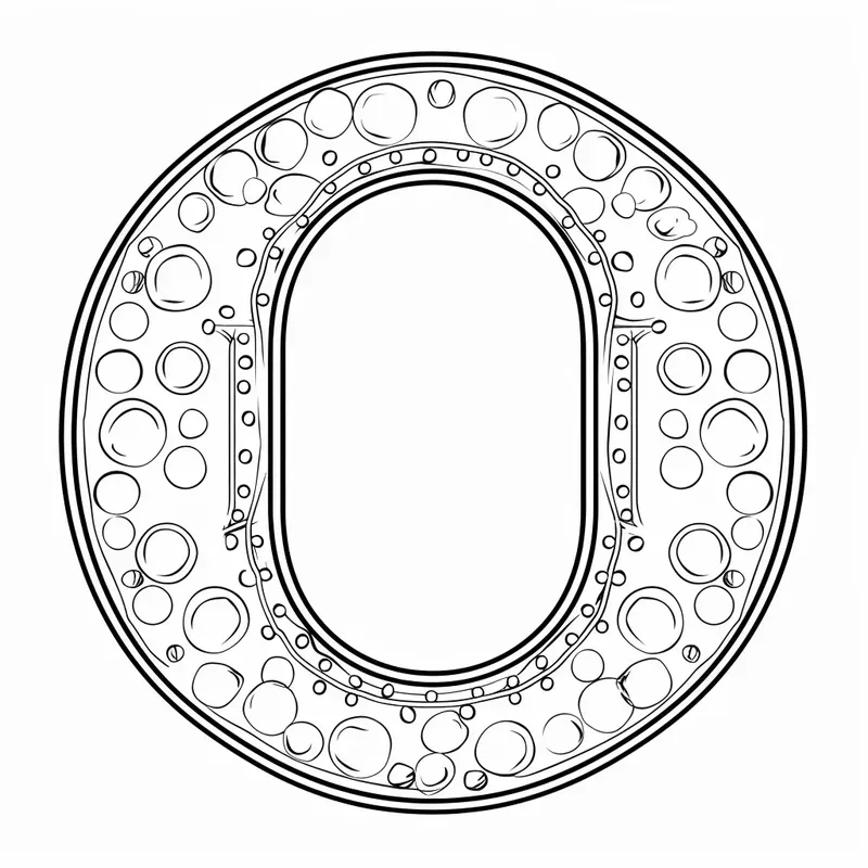 Outline Letter Coloring Pages