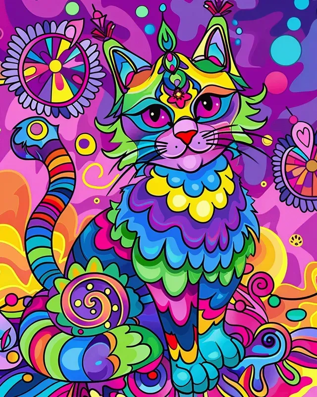Cartoon Psychedelic Art