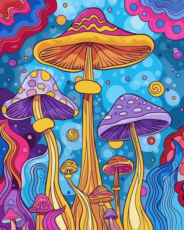 Cartoon Psychedelic Art