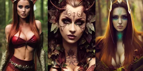 Elvish Woodland Beauties generated by midjourney