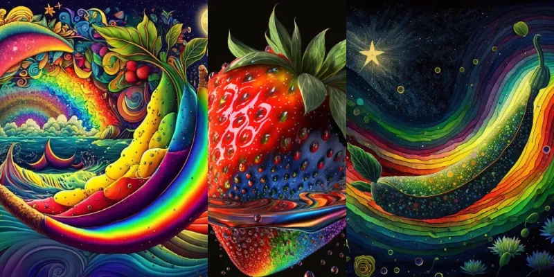 Trippy Fruits generated by undefined