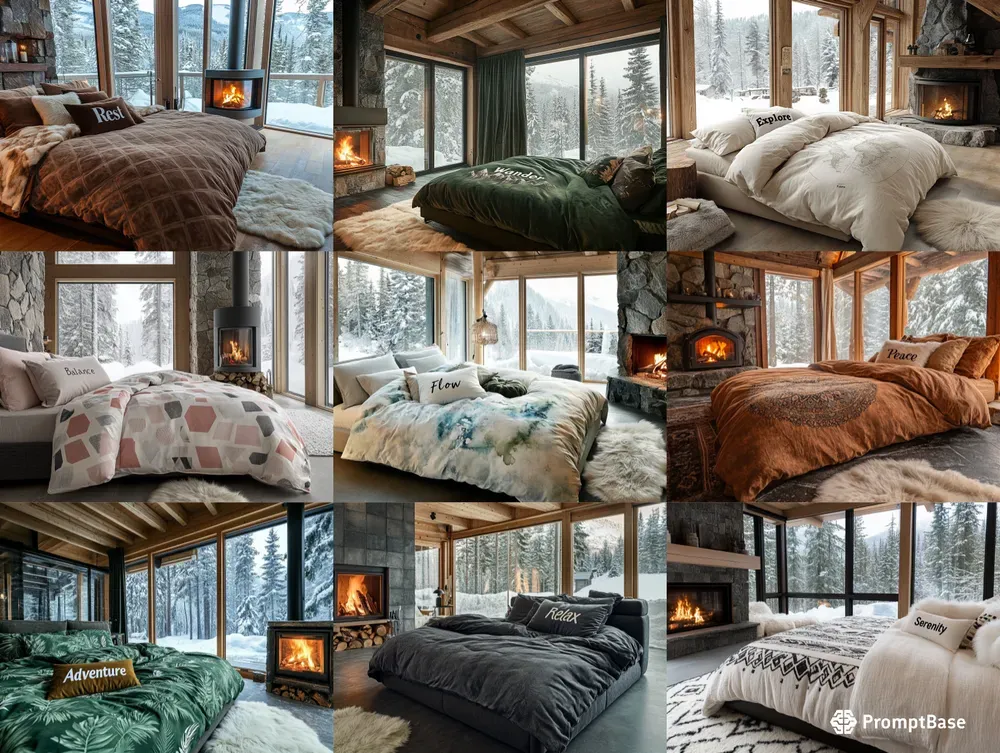 Nestled In Cozy Winter Landscapes