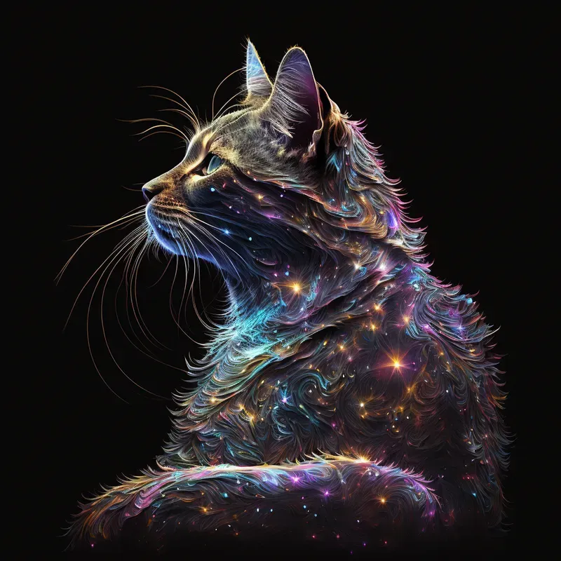Ethereal Neon Particles
