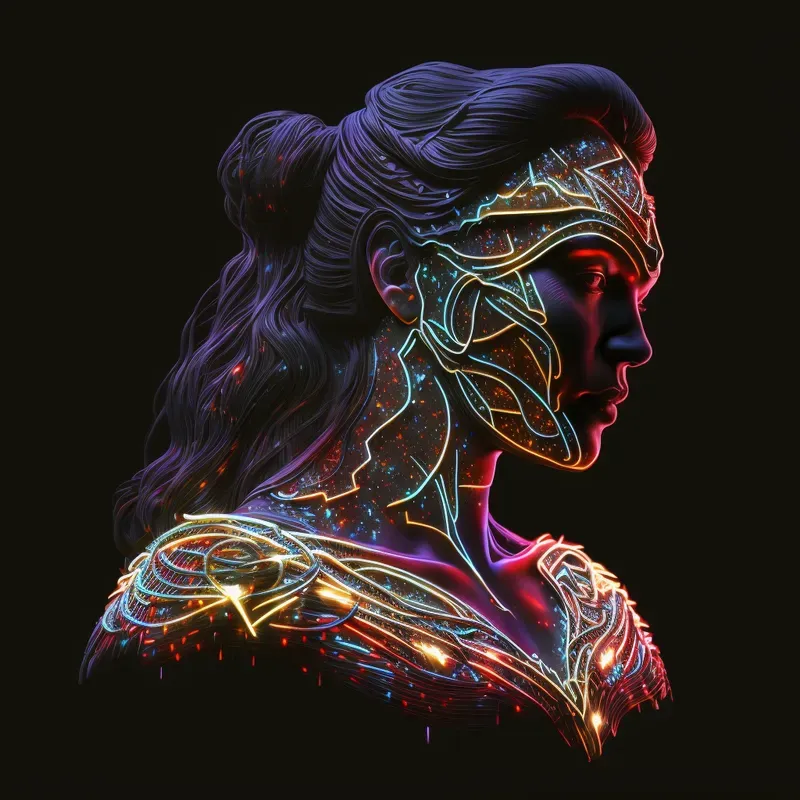 Ethereal Neon Particles