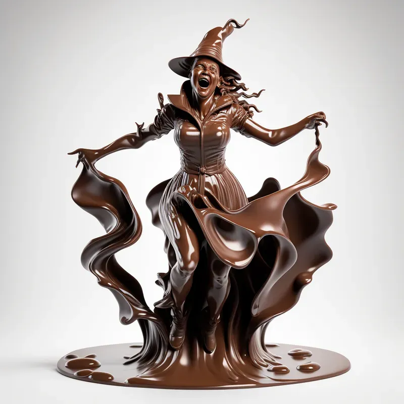 Sweet Melted Chocolate Sculptures