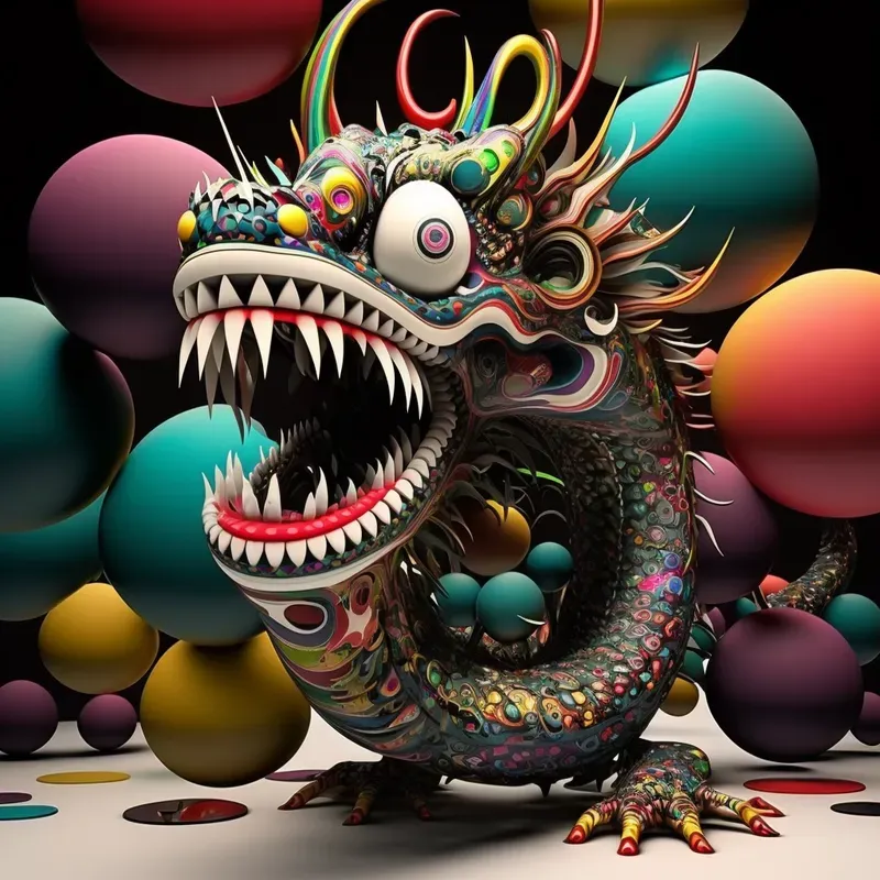 3D Japanese Pop Art