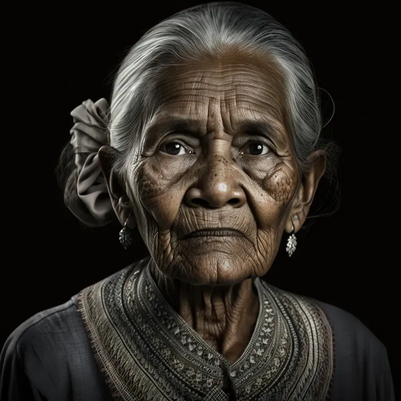 Ultra-realistic Portrait Of Seniors