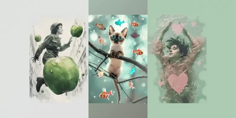 Poster Photos Collages generated by undefined