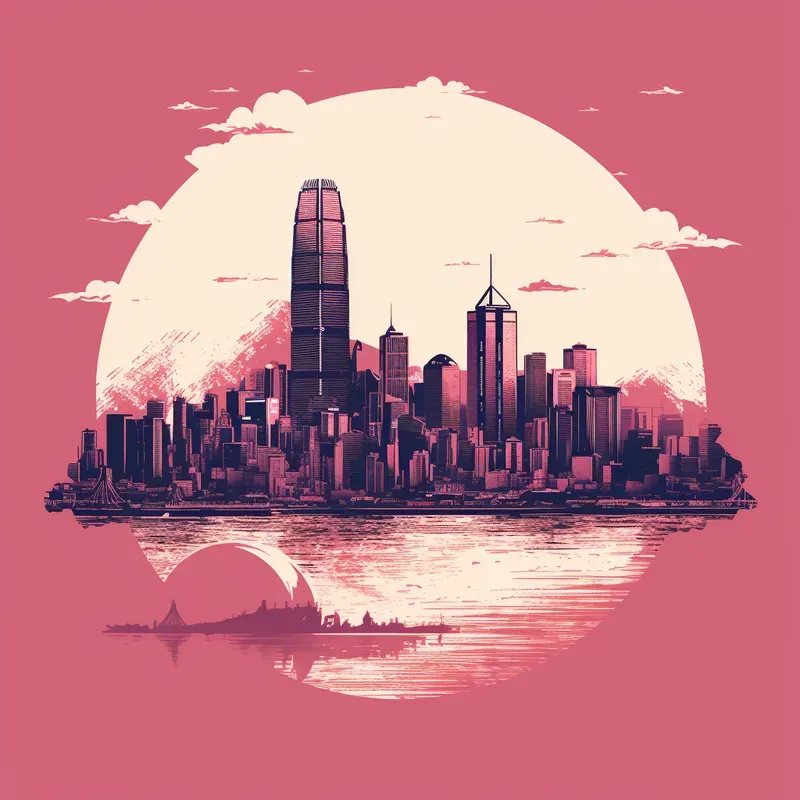 Duotone Logo City Scapes