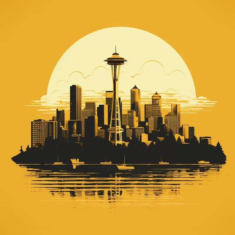 Duotone Logo City Scapes