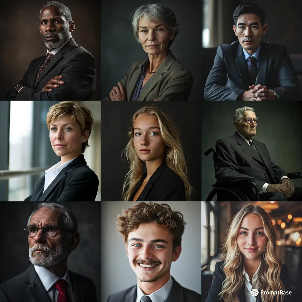 Professional Realistic Business Portraits