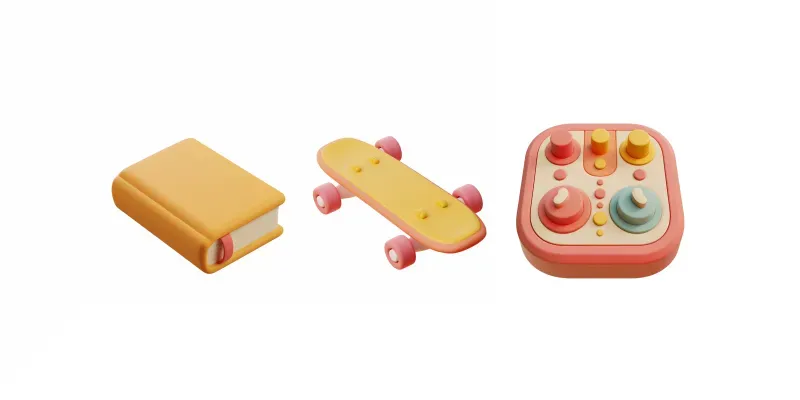 Simple Clay Objects generated by undefined