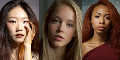 Beautiful Photorealistic Portraits of Women generated by dalle