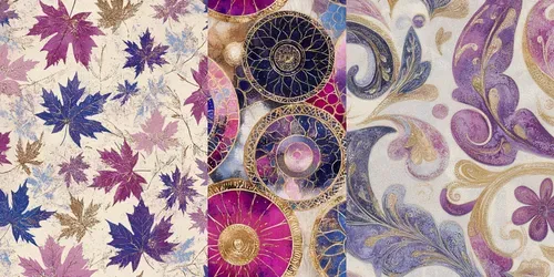 Luxurious Golden Seamless Patterns generated by midjourney