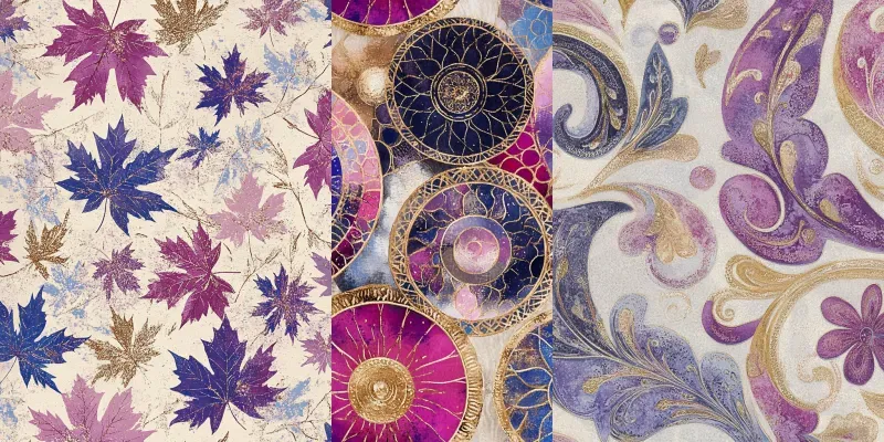Luxurious Golden Seamless Patterns